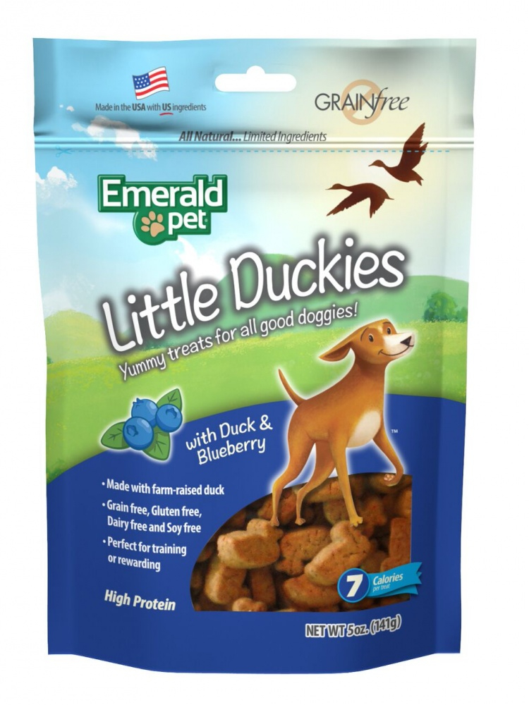 Emerald Pet Little Duckies Blueberry Dog Treats - 5 oz Image