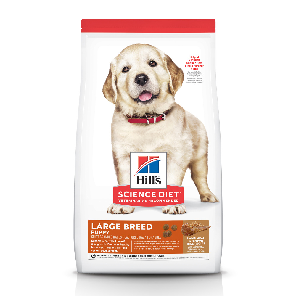Hill's Science Diet Puppy Large Breed Lamb Meal  Brown Rice Dry Dog Food - 66 lb Bag (2 x 33 lb Bag) Image