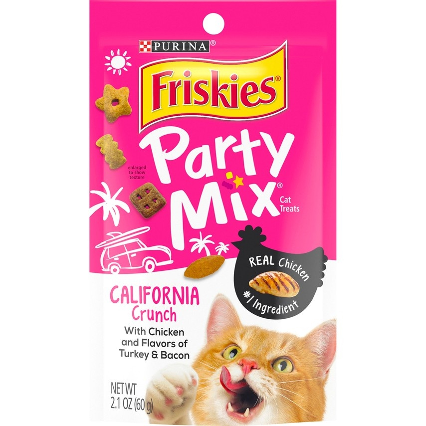 Friskies Party Mix California Dreamin' Cat Treats - 2.1 oz Image