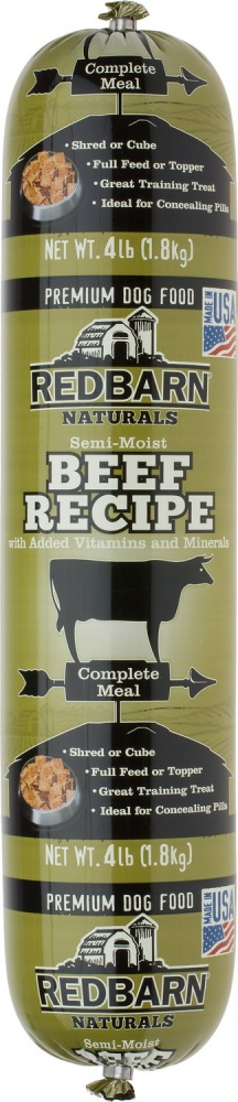 Redbarn Beef Recipe Dog Food Roll - 4 lb Bag Image