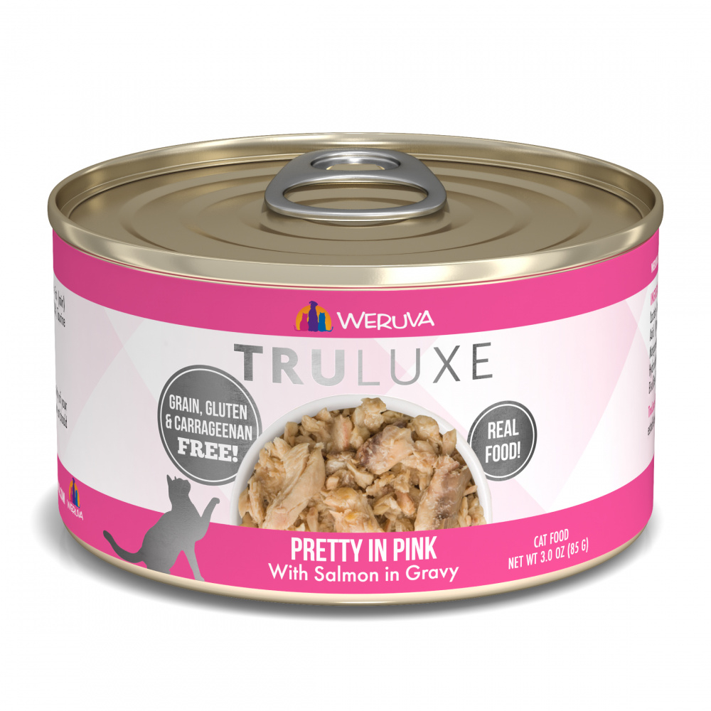 Weruva TRULUXE Pretty In Pink with Salmon in Gravy Canned Cat Food - 3 oz, case of 24 Image
