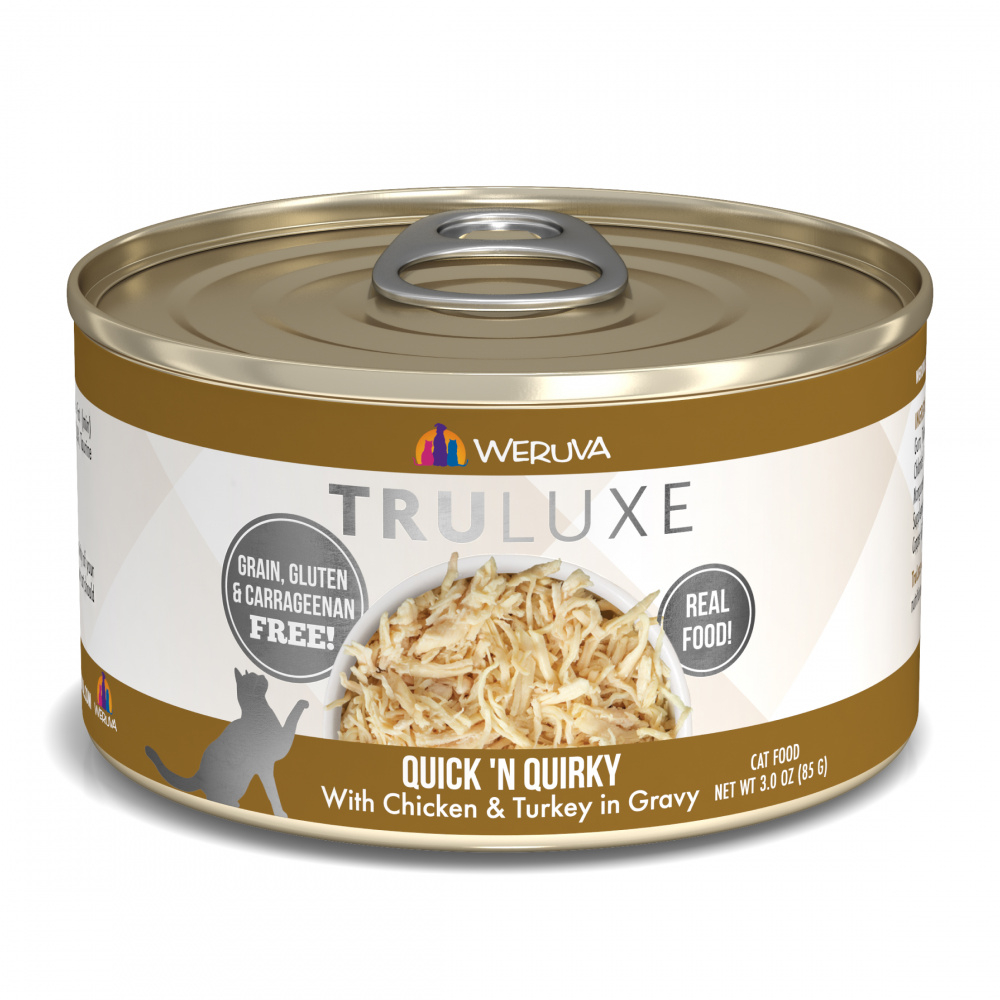 Weruva TRULUXE Quick N Quirky with Chicken & Turkey in Gravy Canned Cat Food - 6 oz, case of 24 Image