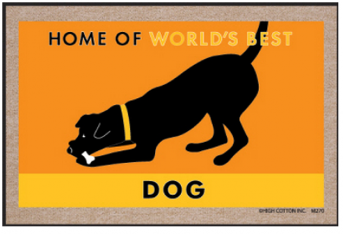 High Cotton Home of the World”²s Best Dog Doormat - 18 x 27 inches Image