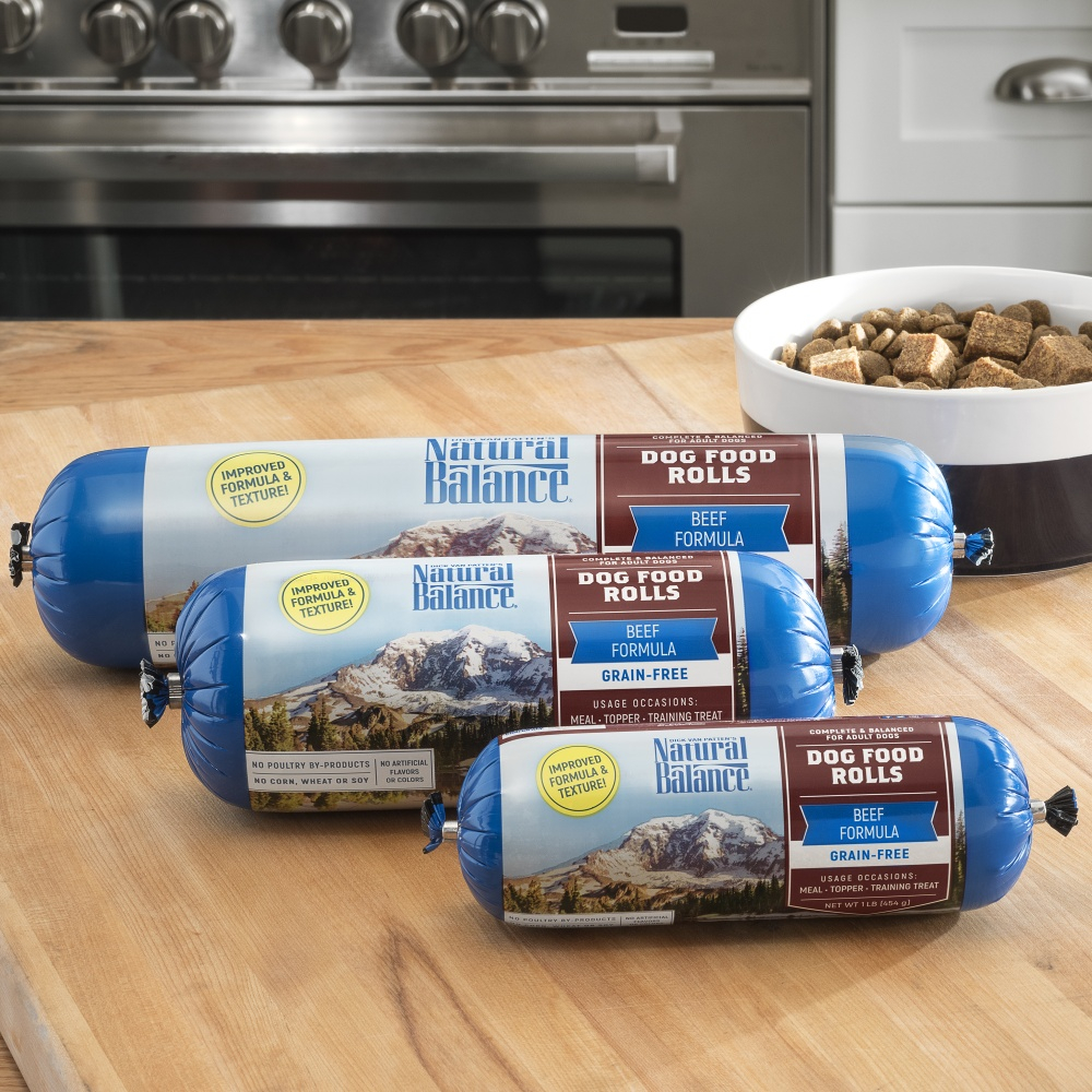 Natural Balance Grain Free Dog Food Rolls Beef Formula | PetFlow