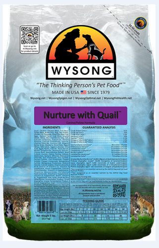 Wysong Nurture with Quail Dry Dog  Cat Food - 20 lb Bag Image