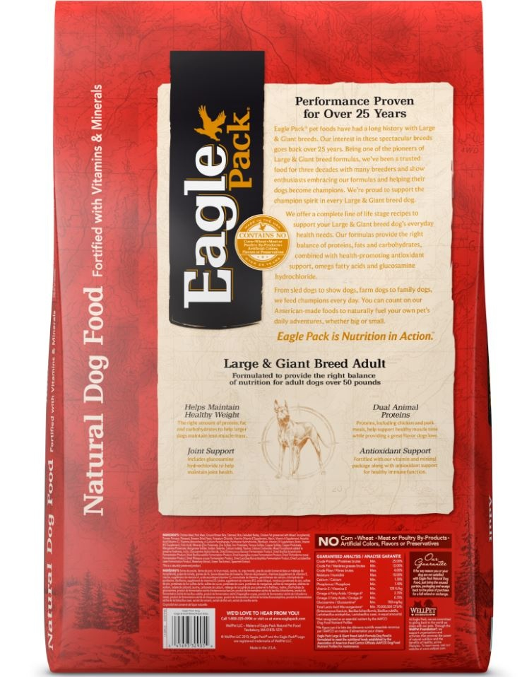 Eagle Pack Natural Large Breed Health Formula Dry Dog Food Petflow