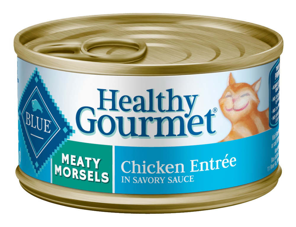 Blue Buffalo Healthy Gourmet Meaty Morsels Chicken Entree Canned Cat Food - 5.5 oz, case of 24 Image