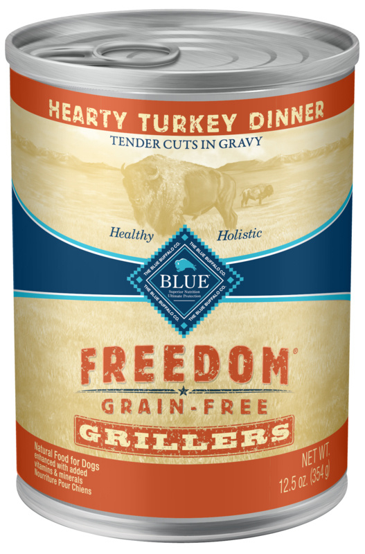 Blue Buffalo Freedom Grain Free Grillers Hearty Turkey Dinner Canned Dog Food - 12.5 oz, case of 12 Image