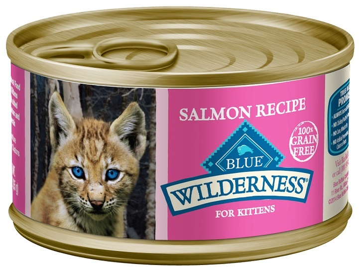 Blue Buffalo Wilderness Kitten Salmon Recipe Canned Cat Food - 3 oz, case of 24 Image
