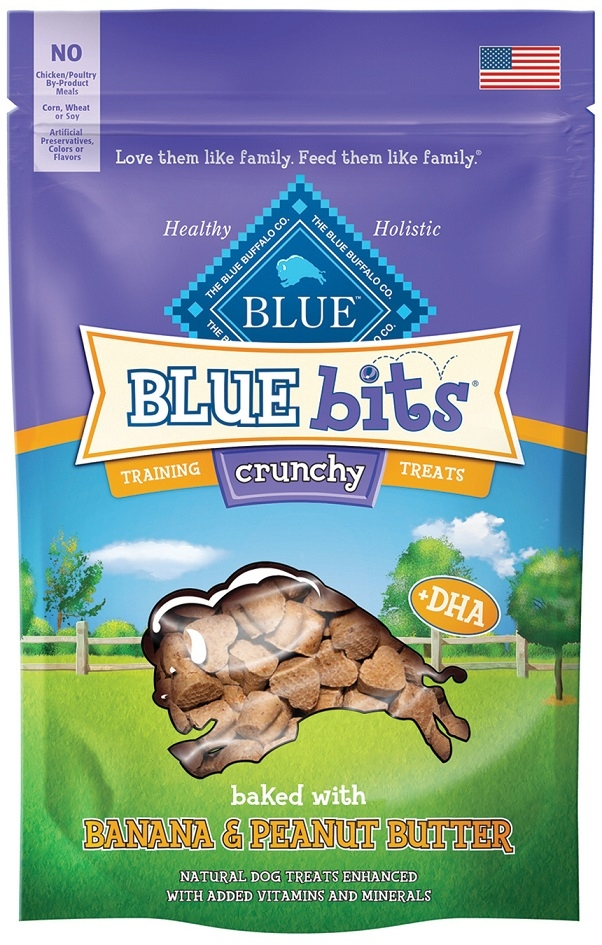 Blue Buffalo Bits Banana And Peanut Butter Natural Crunchy Training ...