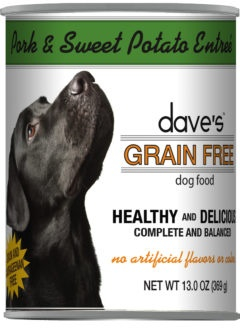 Dave's Grain Free Roasted Pork Dinner Canned Dog Food - 13 oz, case of 12 Image