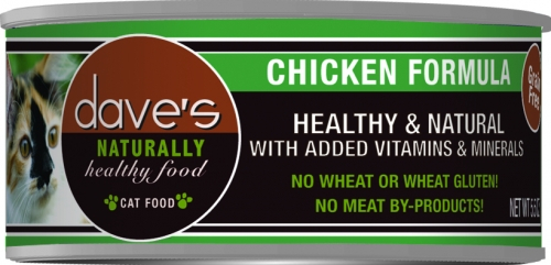 Dave's Naturally Healthy Chicken Formula Canned Cat Food - 12.5 oz, case of 12 Image