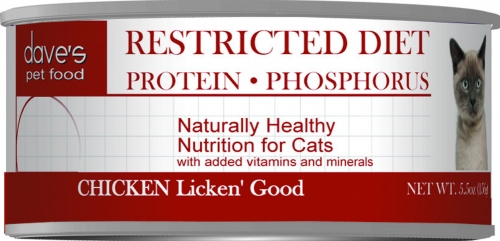 Dave's Restricted Diet Protein Phosphorus Chicken Licken Good Canned