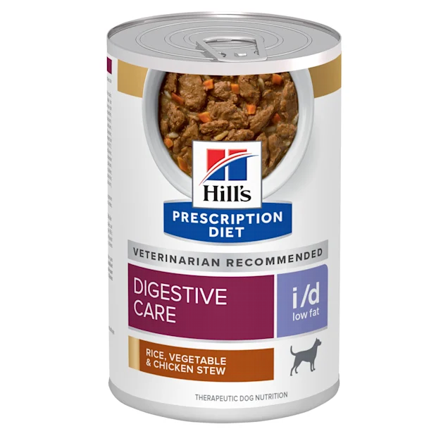 Hill's Prescription Diet Canine i/d Low Fat Digestive Care Rice, Vegetable  & Chicken Stew Wet Dog Food