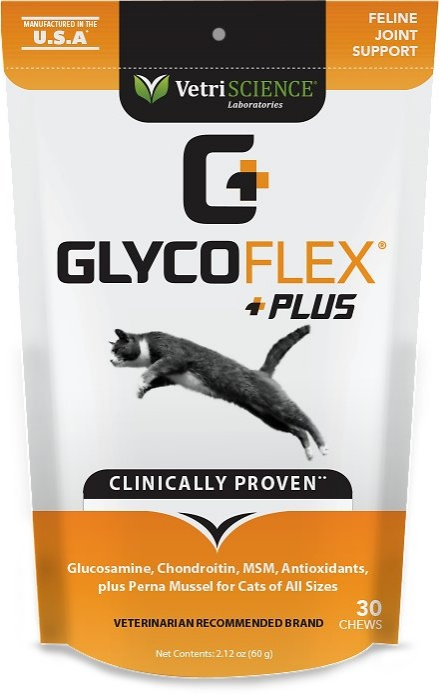 VetriScience GlycoFlex Plus Joint Support Bite-Sized Cat Chews - 30 count Image
