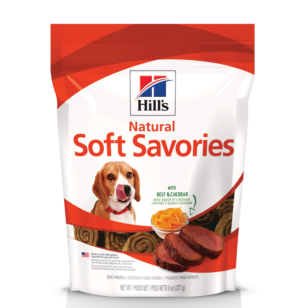 Hill's Science Diet Soft Savories Beef  Cheddar Dog Treats - 8 oz Image