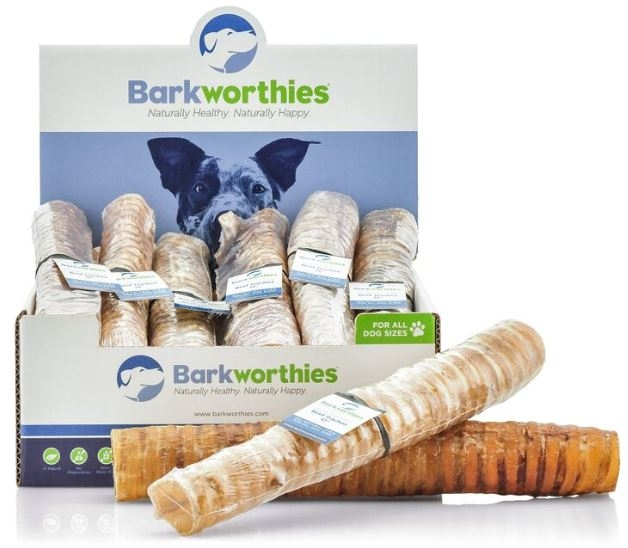 Barkworthies Beef Trachea Dog Treats - 6 Inch Image