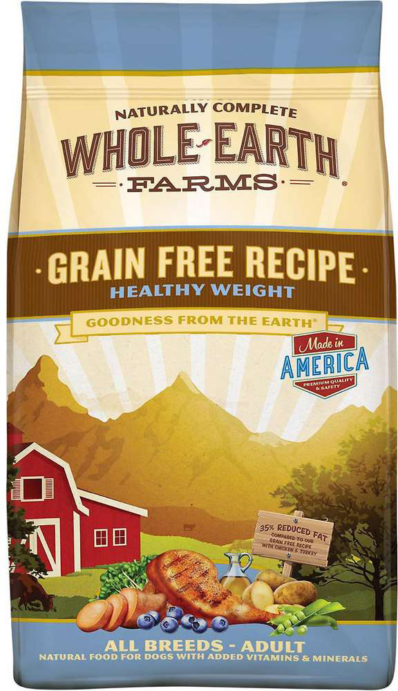 Whole Earth Farms Grain Free Recipe Healthy Weight Dry Dog Food - 12 lb Bag Image
