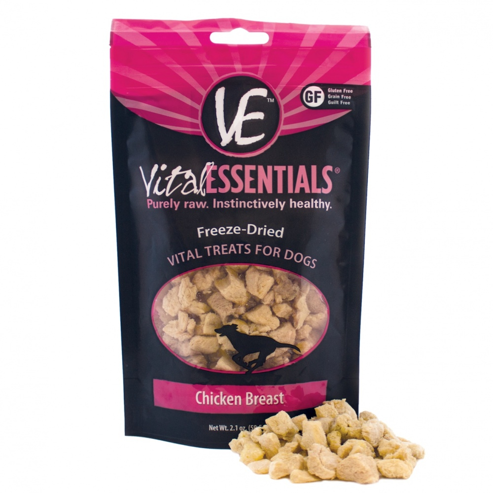 Vital Essentials Freeze Dried Chicken Breast Vital Treats for Dogs - 2.1  oz Image