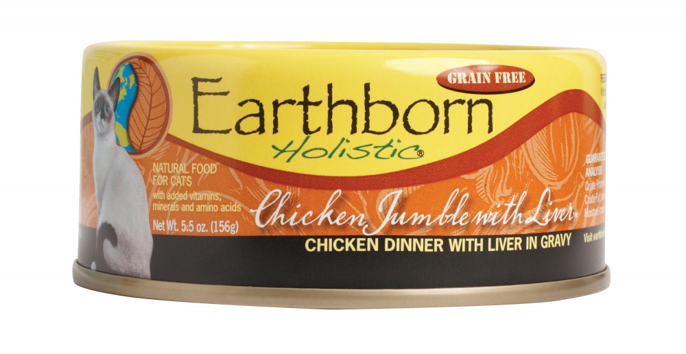 Earthborn Holistic Grain Free Chicken Jumble with Liver Canned Cat