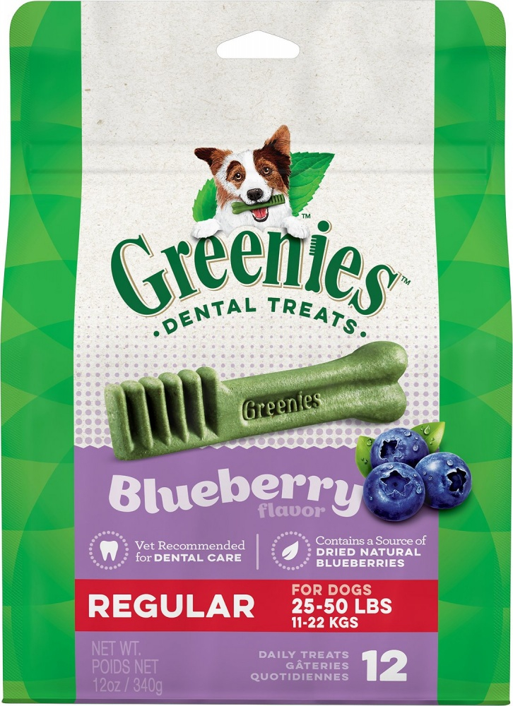 Greenies Regular Blueberry Dental Dog Chews - 12 oz, 12 count Image