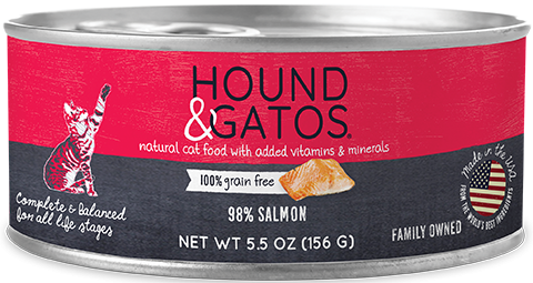 Hound & Gatos Pacific Northwest Salmon Recipe Canned Cat Food - 5.5 oz, case of 24 Image