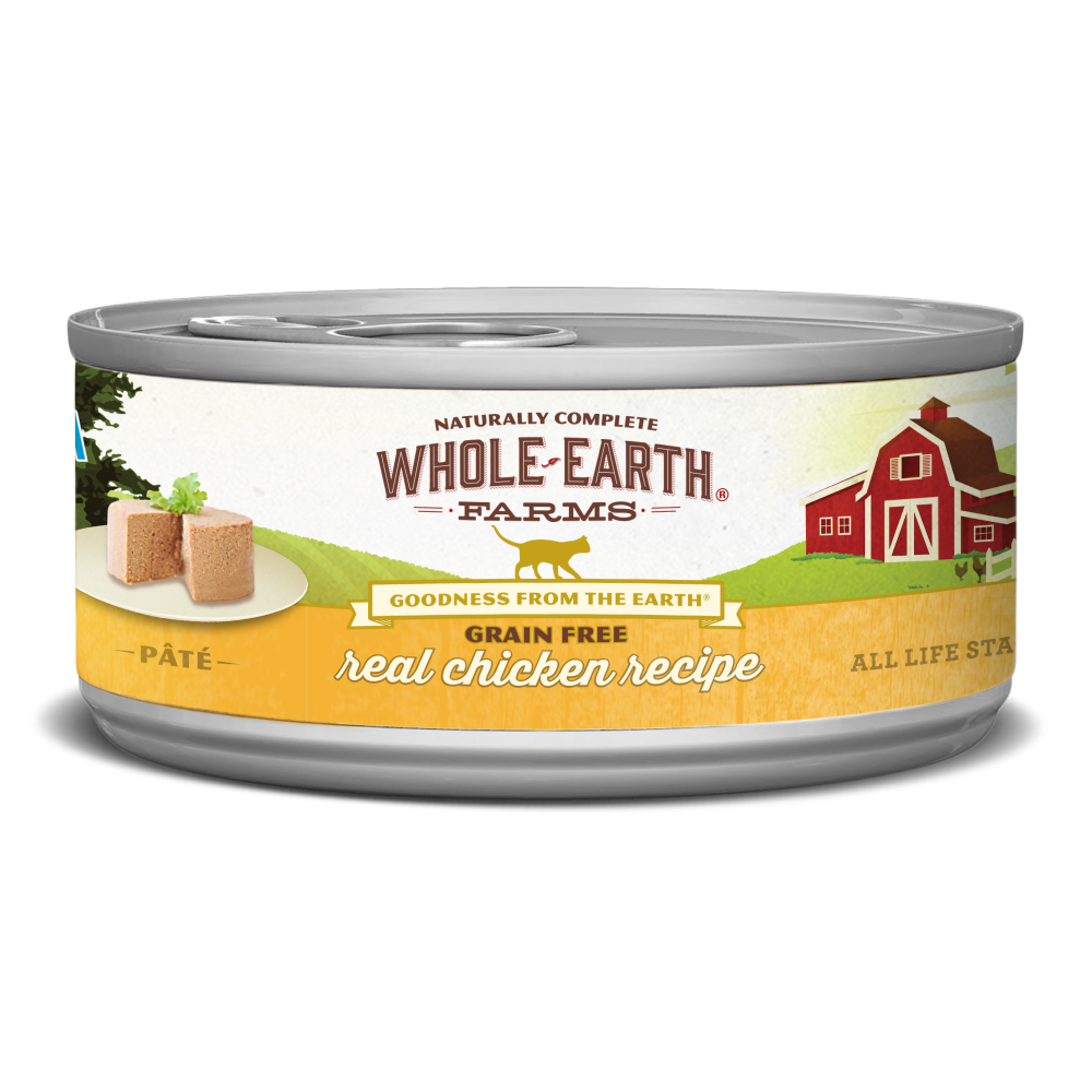 Whole Earth Farms Grain Free Real Chicken Recipe Canned Cat Food - 2.75 oz, case of 24 Image