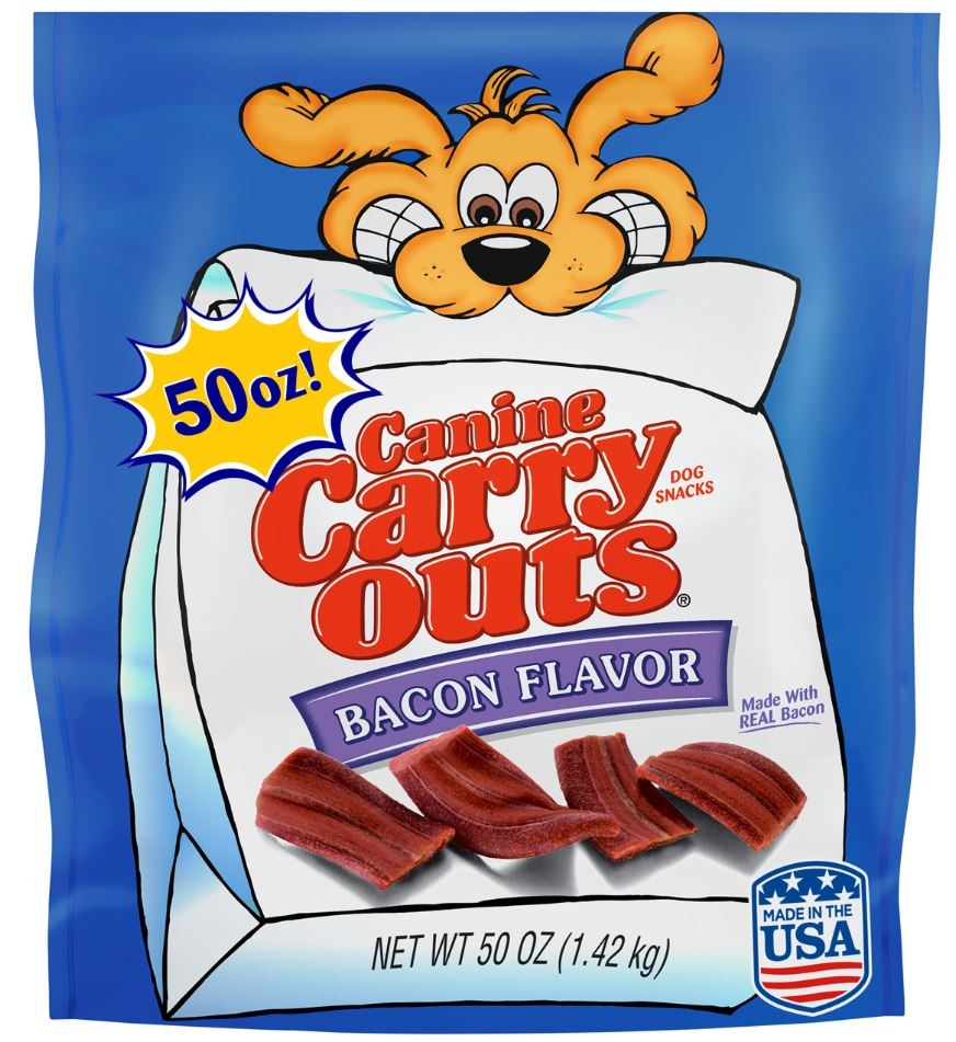 Canine Carry Outs Bacon Flavor Dog Snacks - 50 oz Image
