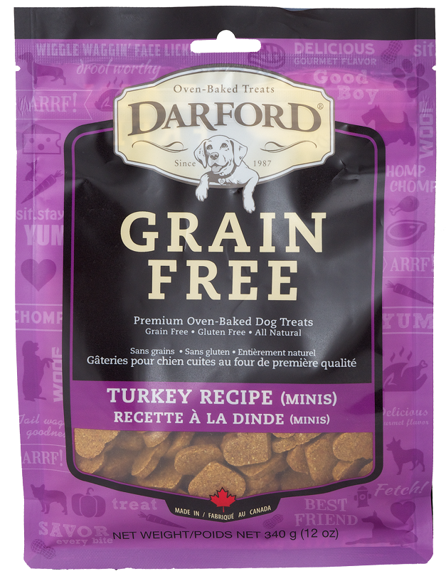 Darford Grain Free Turkey Recipe Minis Oven Baked Dog Treats - 12 oz Image
