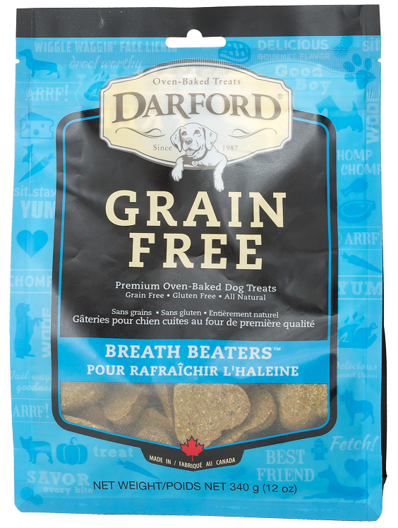 Darford Grain Free Breath Beaters Oven Baked Dog Treats - 12 oz Image