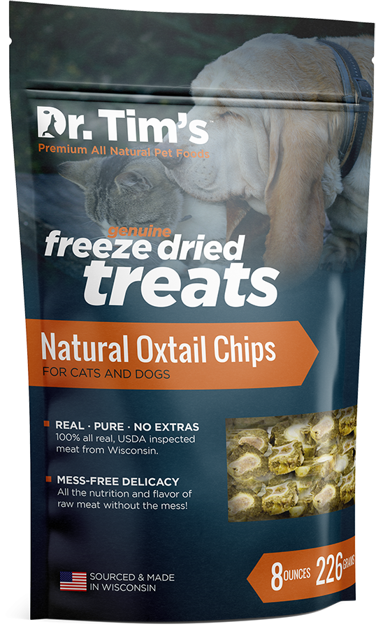 Dr. Tim's Freeze Dried Natural Oxtail Chips Dog & Cat Treats - 8 oz Image