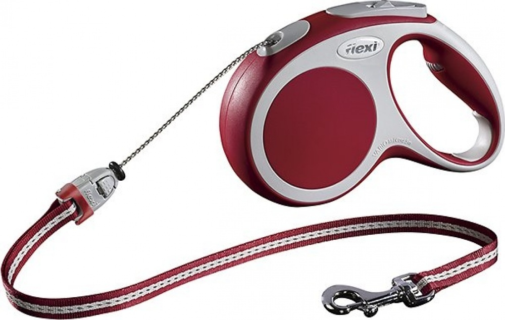 Flexi Vario Red Retractable Cord Dog Leash Petflow