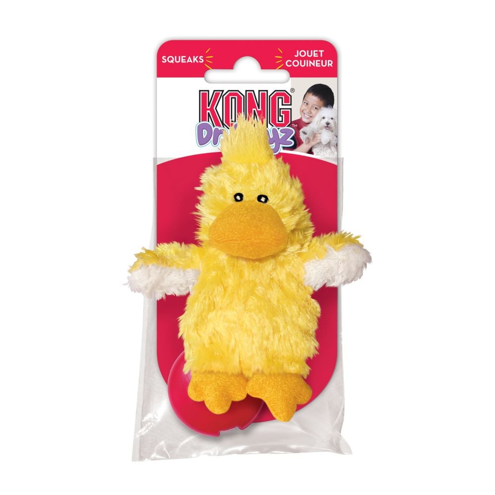 kong duck plush dog toy