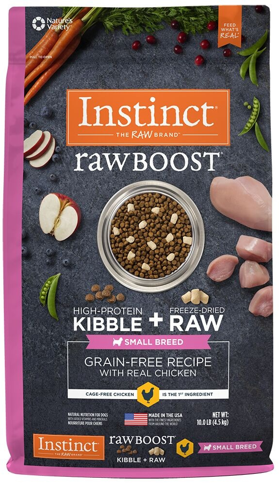 Instinct Raw Boost Small Breed Grain-Free Chicken Meal Dry Dog Food - 10 lb Bag Image