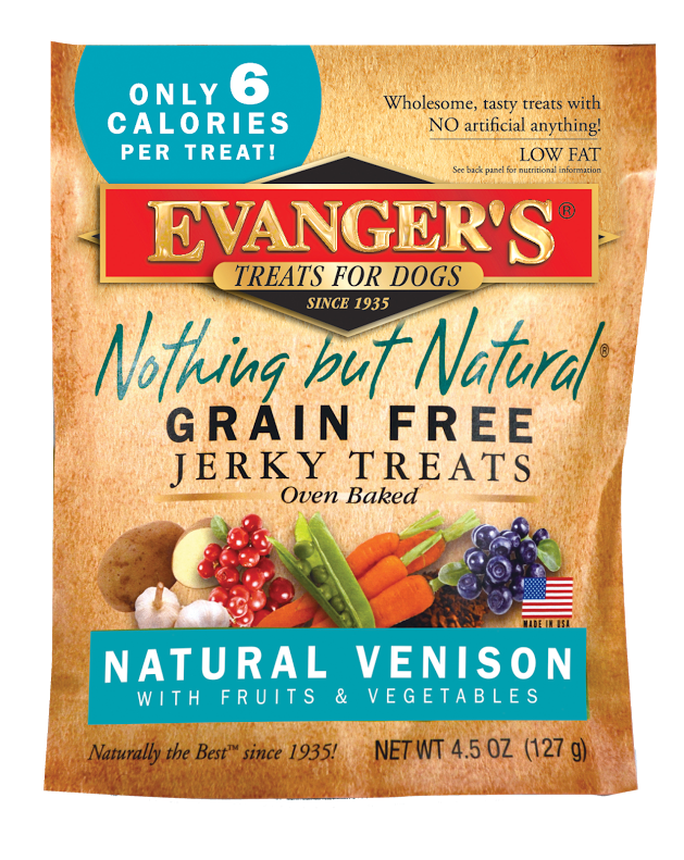 Evanger's Grain Free Venison with Fruits & Veggies Dog Treats - 4.5 oz Image