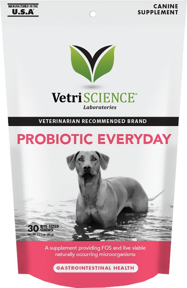 VetriScience Probiotic Everyday Gastrointestinal Health Bite-Sized Dog Chews - 30 Chews Image