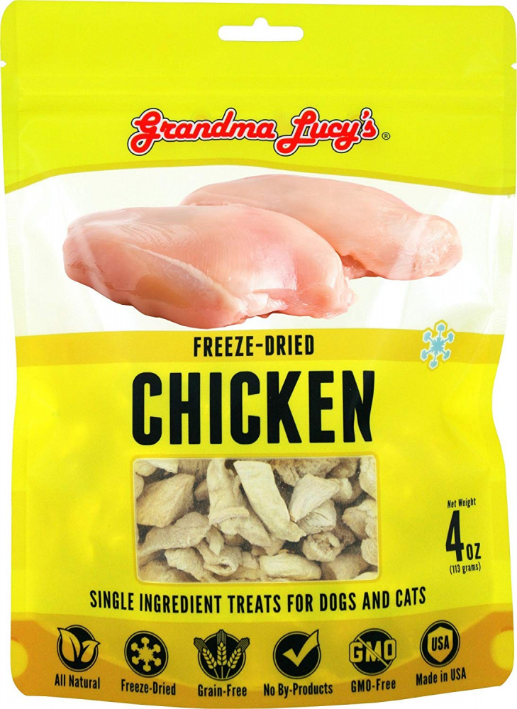 Grandma Lucy's Singles Freeze Dried Chicken Single Ingredient Pet Treats - 4 oz Image