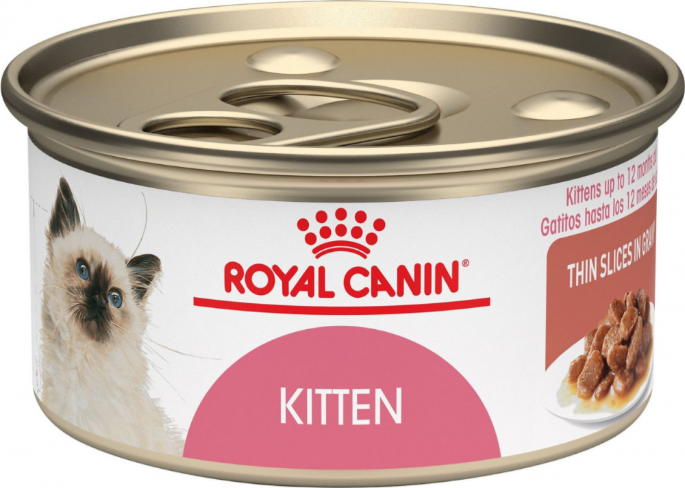 Royal Canin Feline Nutrition Kitten Instinctive Thin Slices in Gravy Canned Cat Food - 3 oz, case of 6 Image