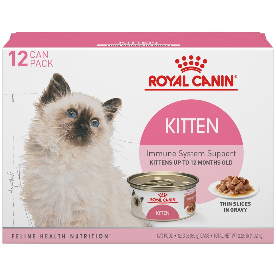 Royal Canin Feline Nutrition Kitten Instinctive Thin Slices In Gravy Canned Cat Food Petflow