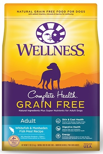 Wellness Complete Health Grain Free Natural Adult Whitefish & Menhaden Fish Meal Recipe Dry Dog Food - 24 lb Bag Image