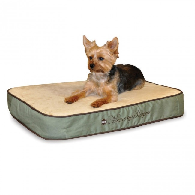 K&H Pet Products Memory Sleeper Sage Dog Bed | PetFlow