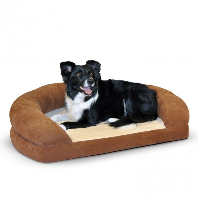 K Pet Products Ortho Bolster Sleeper Brown Pet Bed - Large, 40