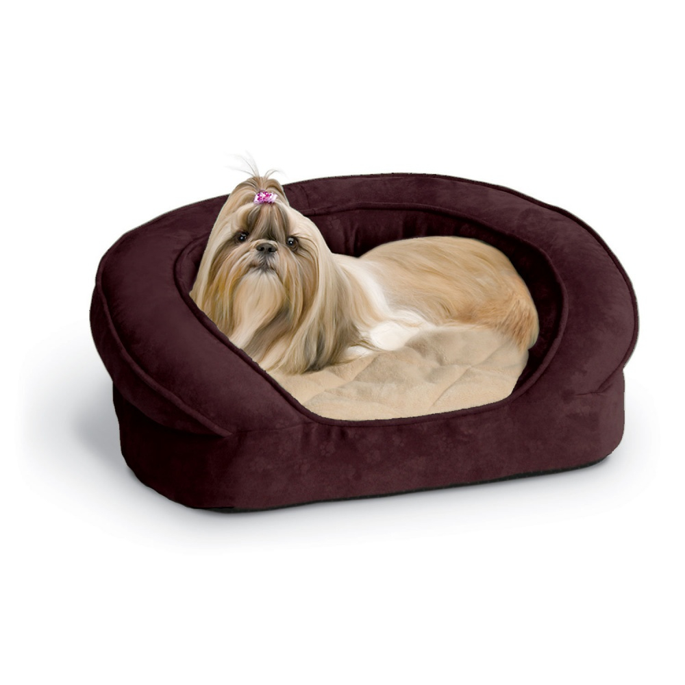 K Pet Products Deluxe Orthopedic Bolster Sleeper Pet Bed - Large, Purple 40