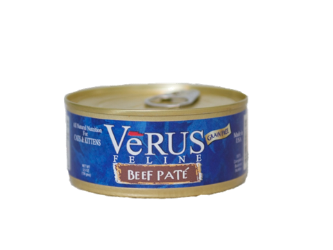 VeRUS Grain Free Beef Pate Formula Canned Cat Food - 5.5 oz, case of 24 Image