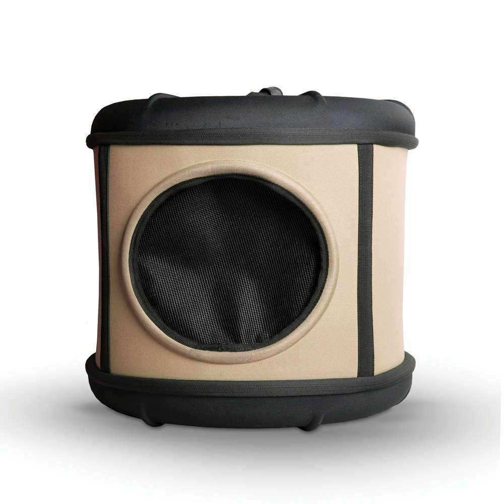 K Pet Products Mod Capsule Cat Bed - Tan / Black 17