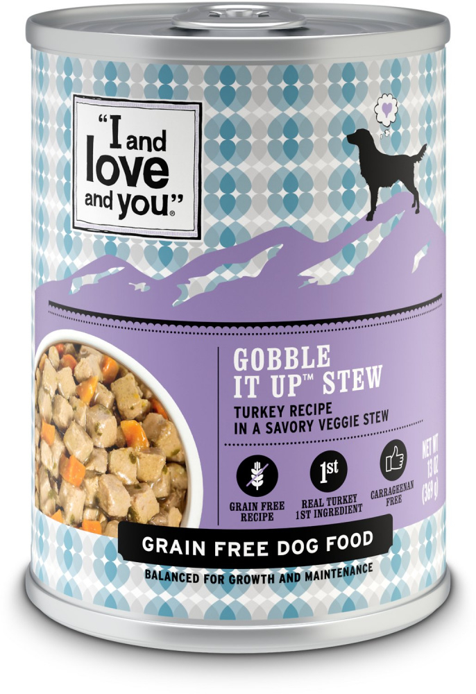 I & Love & You Grain Free Gobble It Up Stew Canned Dog Food - 13 oz, case of 12 Image