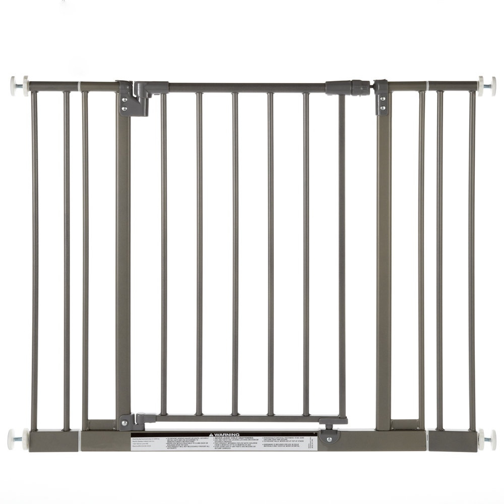 North States Easy-Close Wall Mounted Steel Pet Gate - White 28