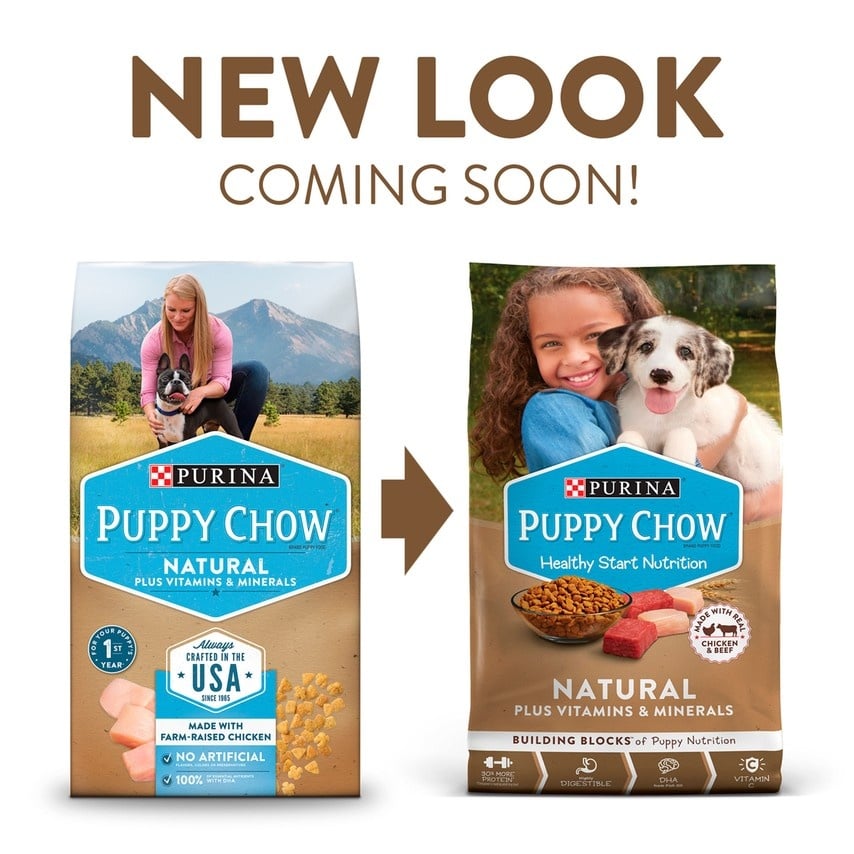 Purina Puppy Chow Natural Chicken Plus Vitamins & Minerals Dry Puppy ...