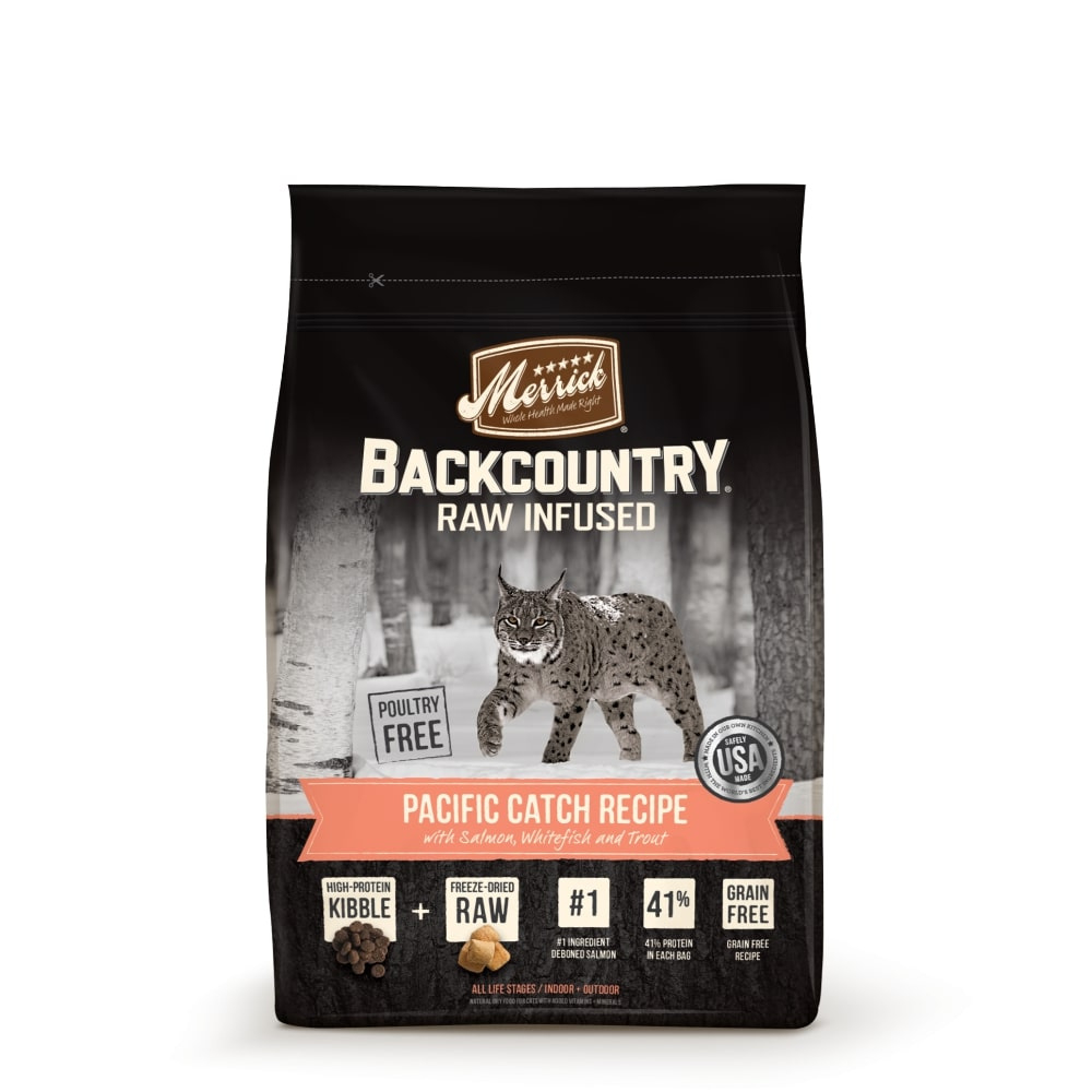 Merrick Backcountry Grain Free Pacific Catch Recipe Dry Cat Food - 3 lb Bag Image