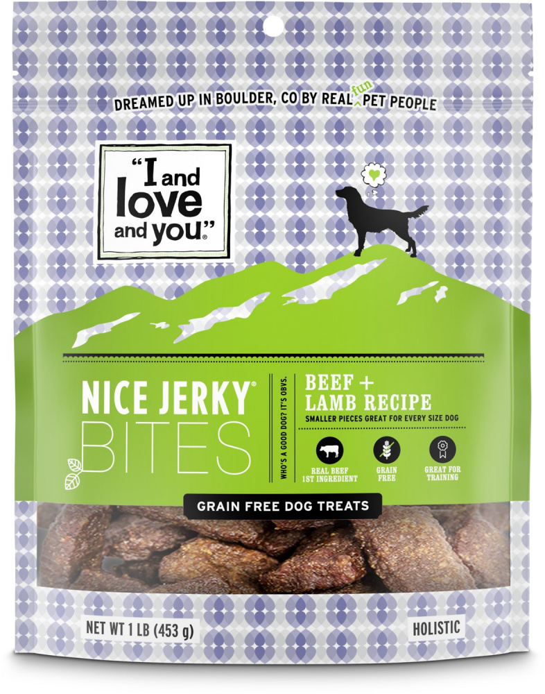 I & Love & You Nice Jerky Grain Free Beef  Lamb Dog Treats - 4 oz Image